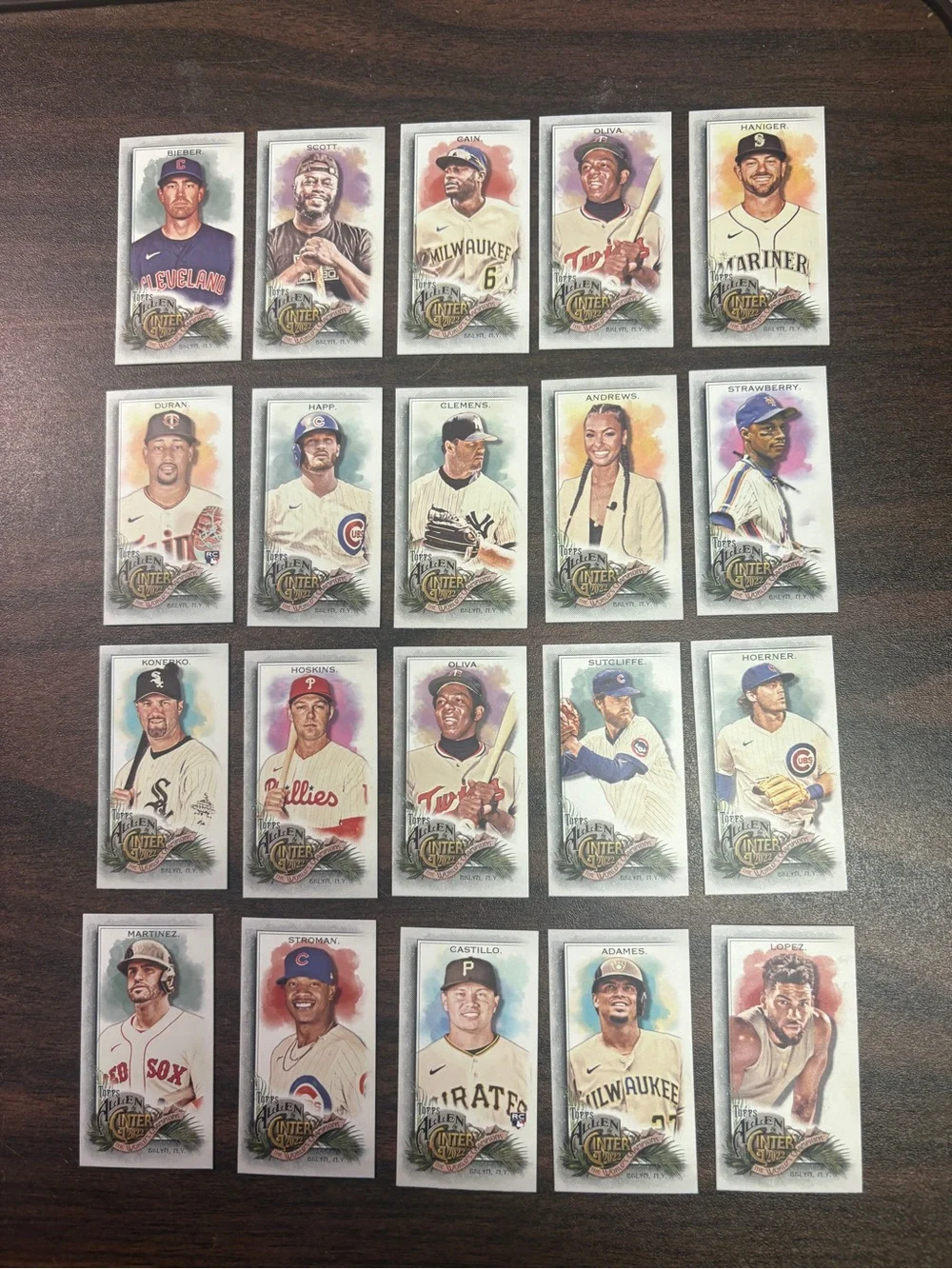 2022 Topps Allen and Ginter baseball mini card lot